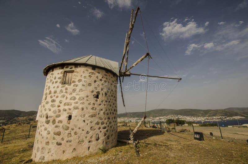 Old windmill Bodrum Mugla Turkey. Old windmill Bodrum Mugla Turkey