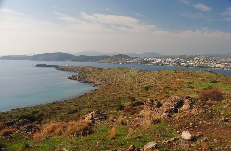 Mediterranean coast of Bodrum peninsula in Turkey. Mediterranean coast of Bodrum peninsula in Turkey.