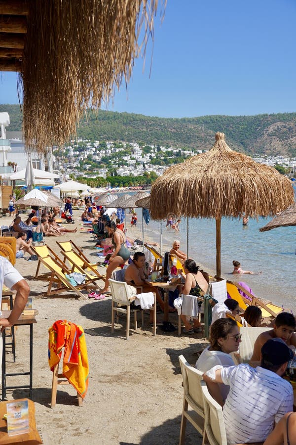 Bodrum, Mugla. Turkey - August, 2020: View Of A Bay And The Marina ...