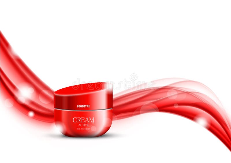 Body Cream Cosmetic Design Template Stock Vector Illustration of