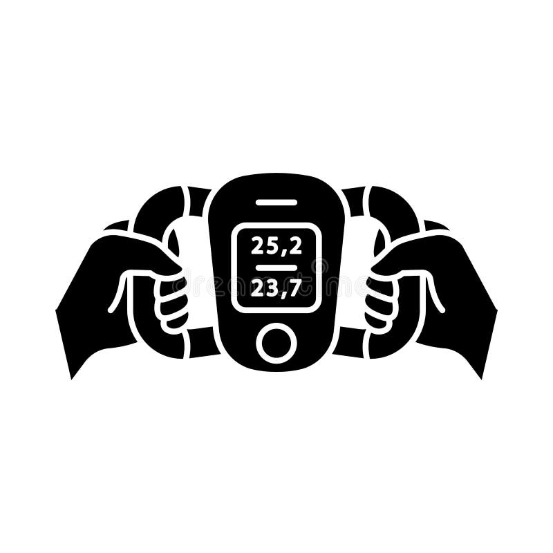 Body fat monitor color icon Royalty Free Vector Image