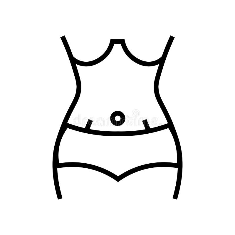 Download Outline Of A Female Bodybuilder Stock Vector ...