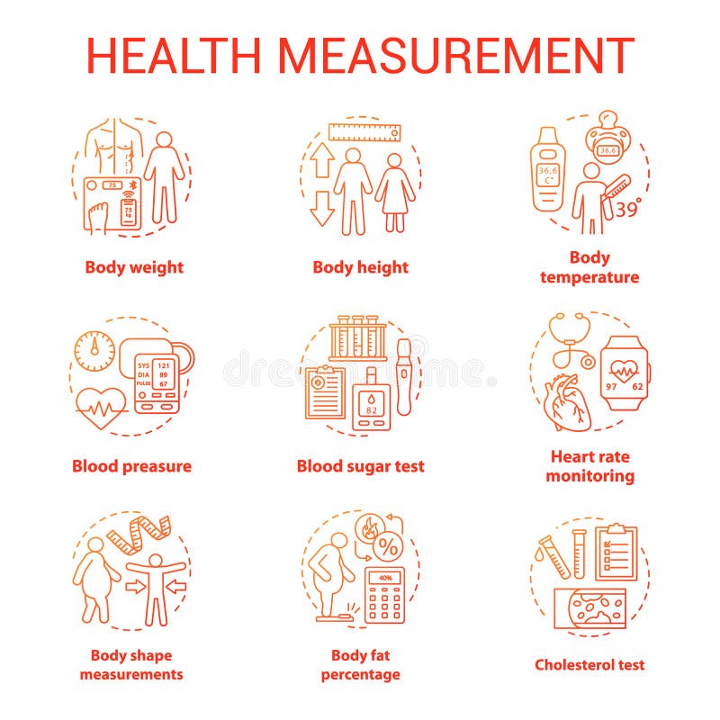 Body fat percentage meter device line icon Vector Image