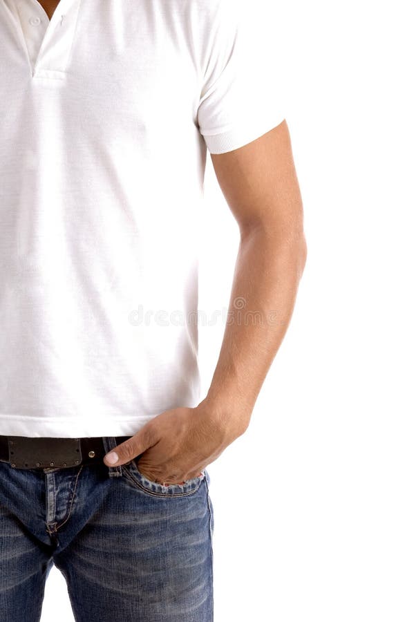 Body part of male model stock photography