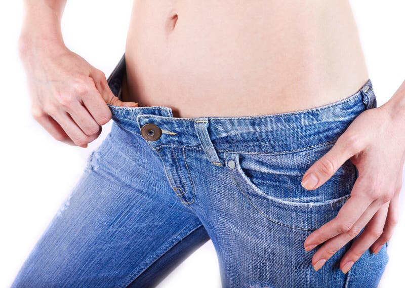 Body part of a young woman royalty free stock photography