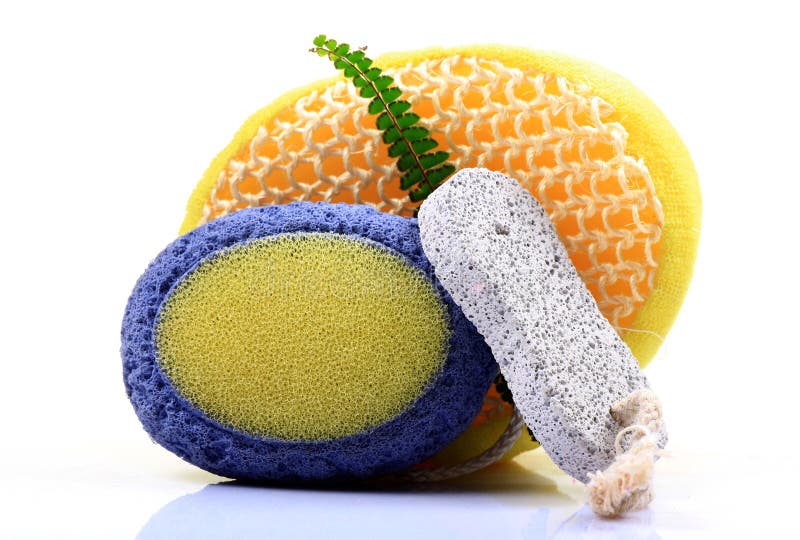 Body scrub pads stock photo. Image of plastic, bathroom 16963656
