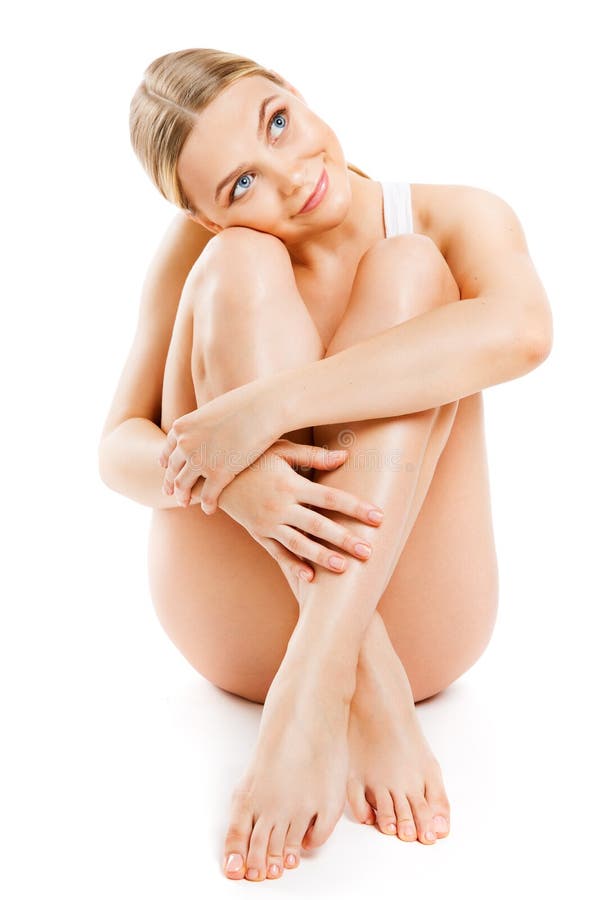 Body Skin Care Beauty, Slim Sensual Woman Sitting White Isolated. Body Skin Care Beauty, Slim Sensual Woman Sitting Isolated Over White Background, Perfect royalty free stock photography Body Skin Care Beauty, Slim Sensual Woman Sitting White Isolated. Body Skin Care Beauty, Slim Sensual Woman Sitting Isolated Over White Background, Perfect royalty free stock photography
