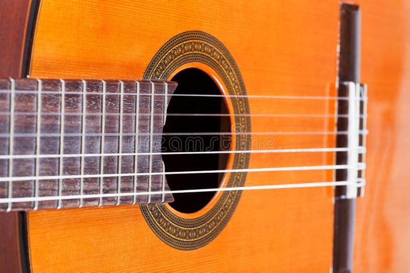Body Of Spanish Acoustic Guitar Stock Photo Image of modern