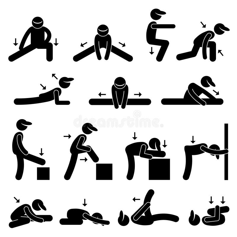 Set of cardio exercise for slim arms workout or weight training Stock  Vector