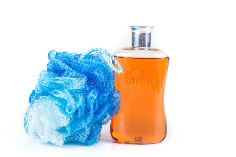 Body wash and loofah stock image. Image of field, cosmetic 81688087