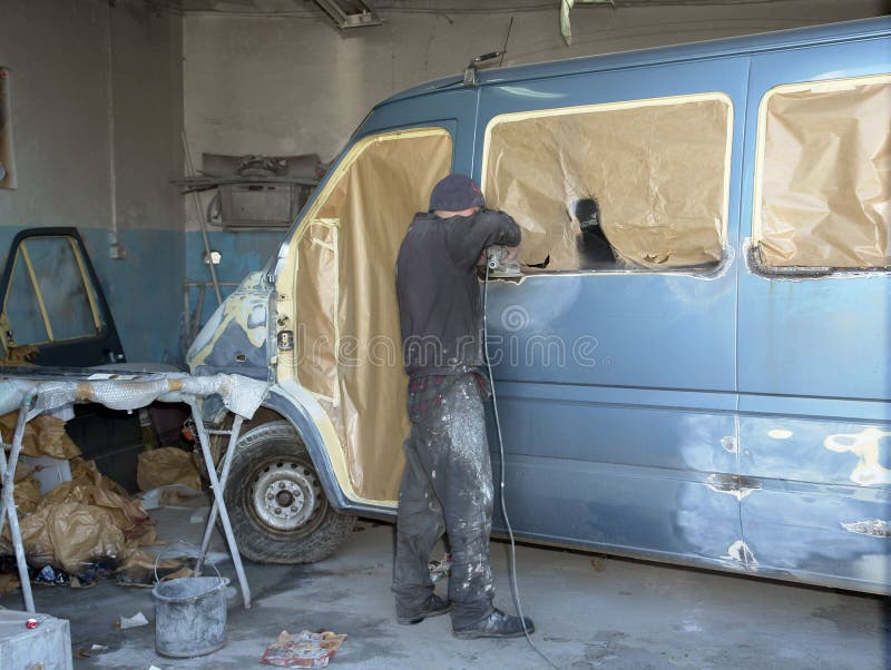 Automobile Car Body Stopping Stock Image Image of assembling, check