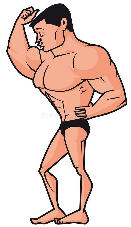 Bodybuilderin Mutter Cartoon Kuessen
