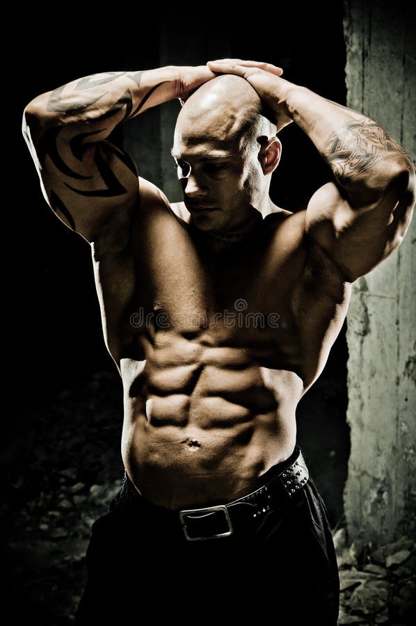 Bodybuilder Abdominal Muscles Stock Photo Image of physical, male