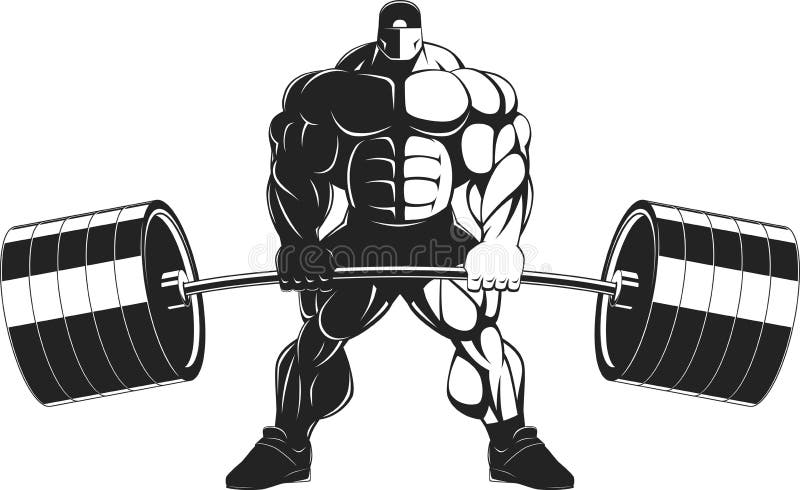 Vintage Fitness Fit Flex Gym Barbell Stock Vector (Royalty Free