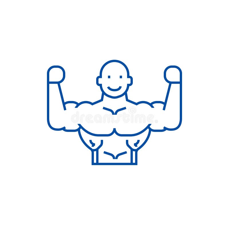 Bodybuilder ikony kreskowy pojęcie Bodybuilder płaski wektorowy symbol, znak, kontur ilustracja ilustracja wektor Bodybuilder ikony kreskowy pojęcie Bodybuilder płaski wektorowy symbol, znak, kontur ilustracja ilustracja wektor
