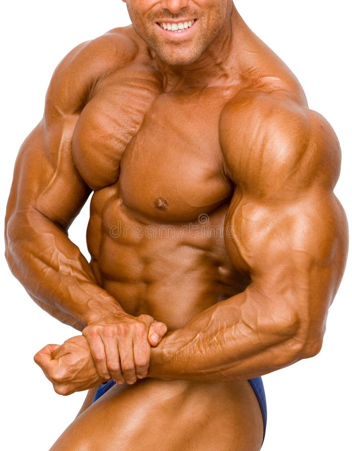 Bodybuilder Isolated on white