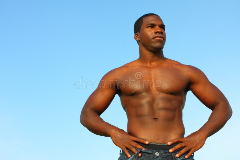 Bodybuilder Posing For The Camera stock photos Bodybuilder Posing For The Camera stock photos