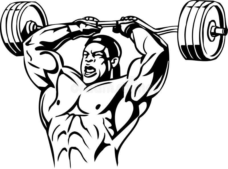 Bodybuilding and Powerlifting - vector.