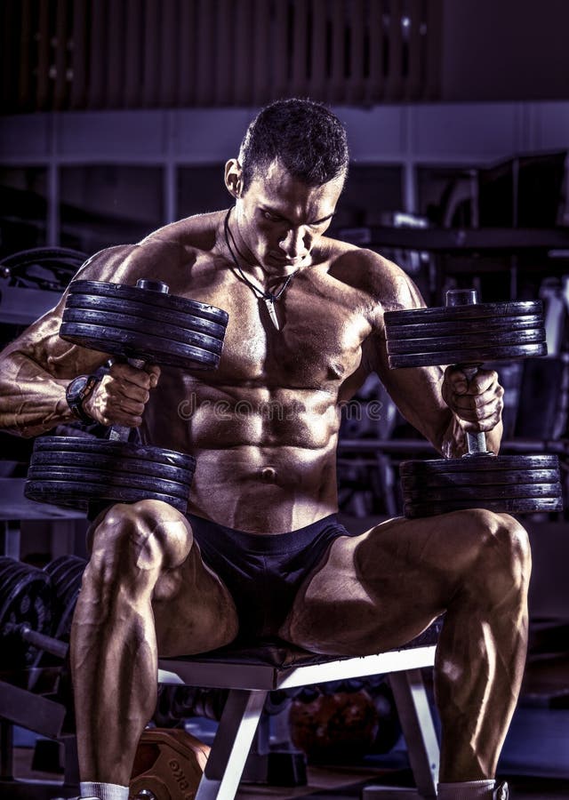 Bodybuilding stock image. Image of musculature, endurance - 84426993