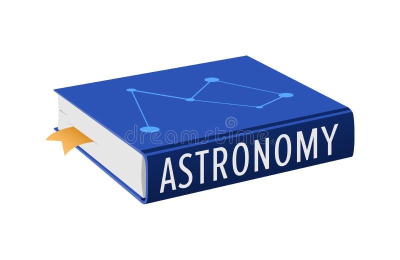 Boek op Astronomie met Referentie Vectorillustratie vector illustratie Boek op Astronomie met Referentie Vectorillustratie vector illustratie