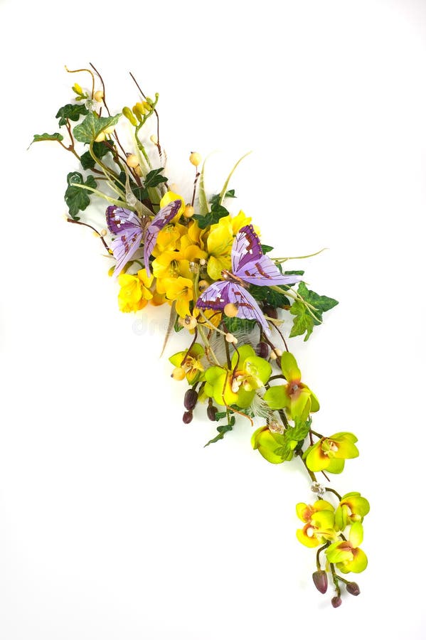 Boeket kunstbloemen royalty-vrije stock afbeeldingen