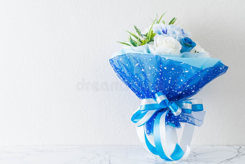 Boeket van roze bloemen stock foto