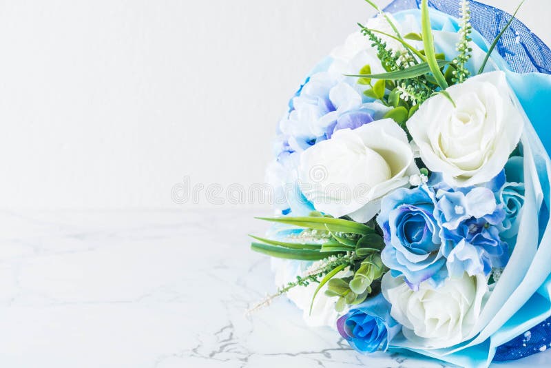 Boeket van roze bloemen stock afbeelding