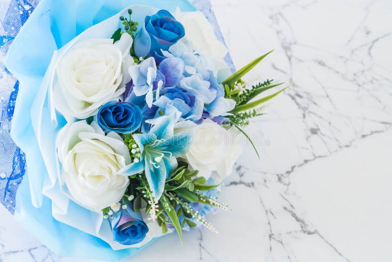 Boeket van roze bloemen stock foto's