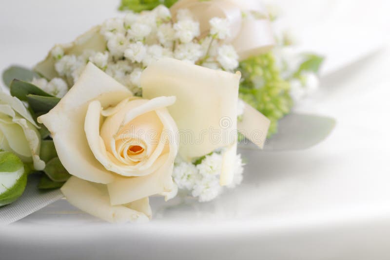 Boeket van rozen en bloemen voor een huwelijk worden gebruikt dat stock foto's Boeket van rozen en bloemen voor een huwelijk worden gebruikt dat stock foto's