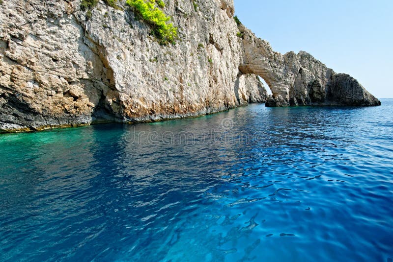 Bogen auf Zakynthos-Insel lizenzfreie stockbilder Bogen auf Zakynthos-Insel lizenzfreie stockbilder