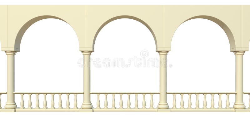 Structure with arches and columns. Structure with arches and columns