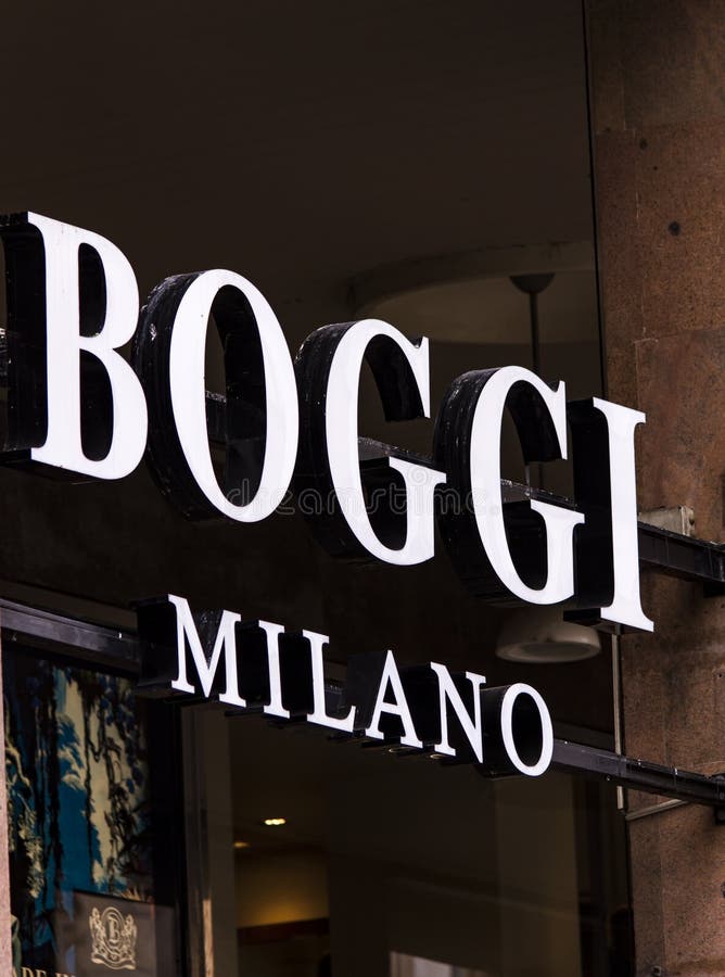 Boggi Milano Logo On Boggi Milano`s Shop Editorial Photography - Image ...