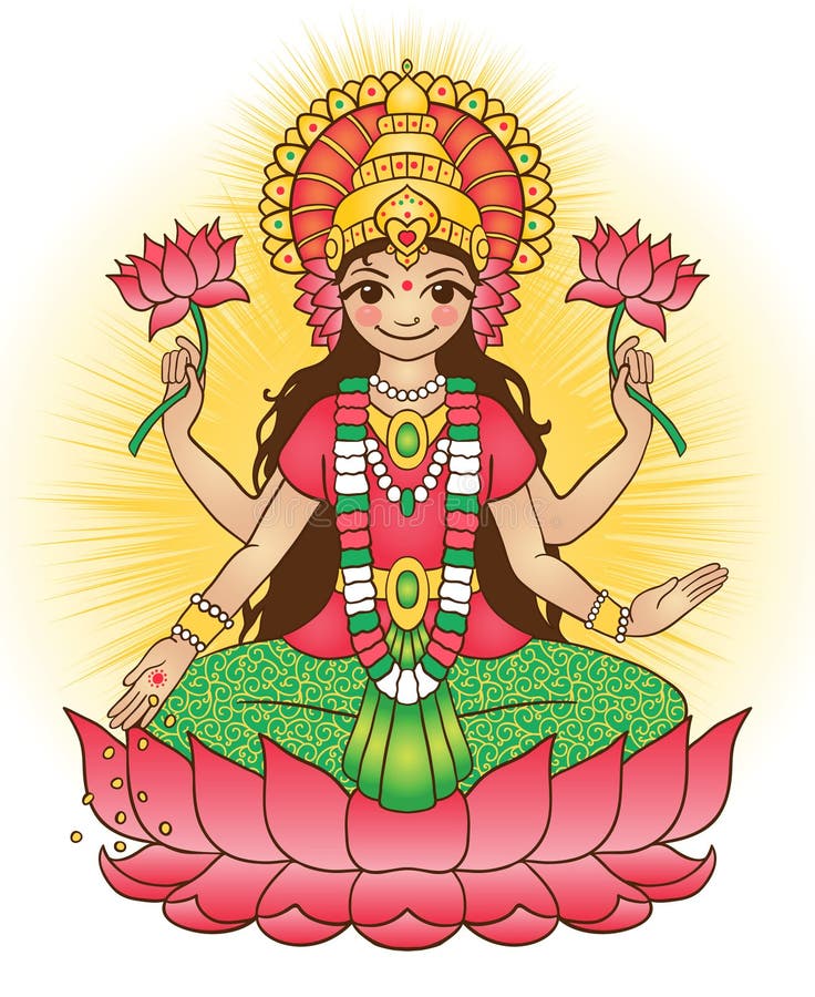 Bogini Lakshmi - przynosi bogactwo i dobrobyt