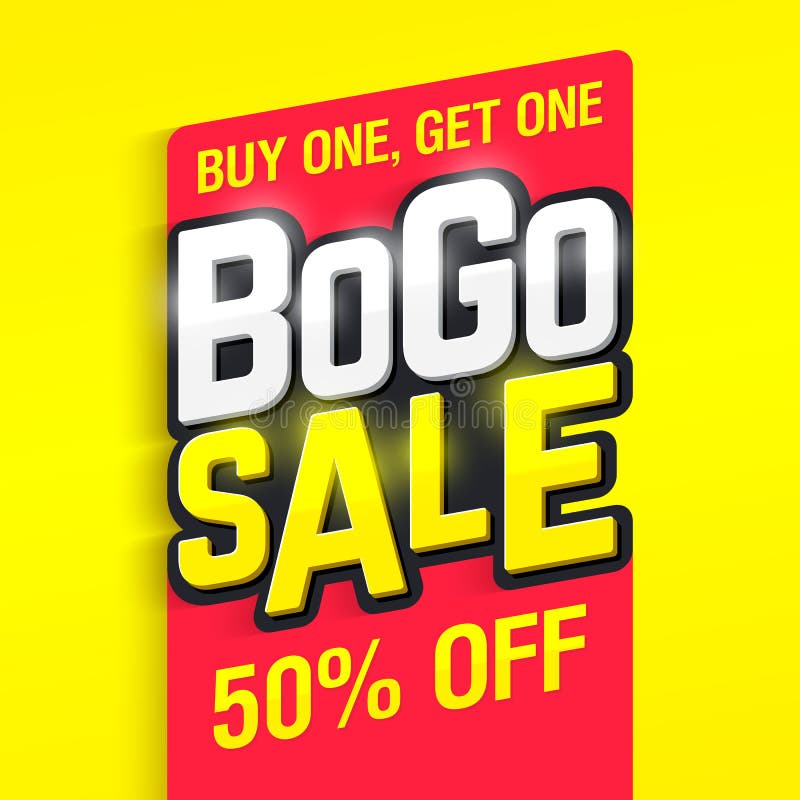 Bogo Sale stock illustrationer