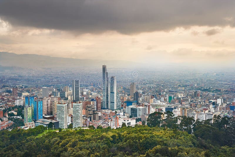 Bogota, Colombia cloudy day