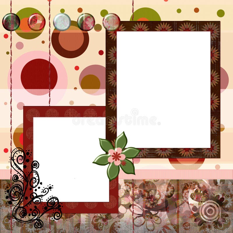 Stunning scrapbook album page layout 8x8 inches, gypsy bohemian style. Stunning scrapbook album page layout 8x8 inches, gypsy bohemian style.