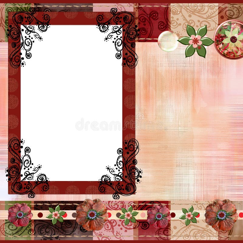 Stunning scrapbook album page layout 8x8 inches, gypsy bohemian style. Stunning scrapbook album page layout 8x8 inches, gypsy bohemian style.