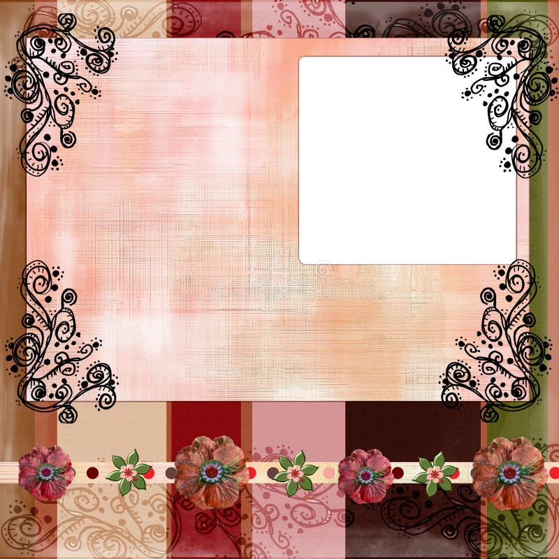 Stunning scrapbook album page layout 8x8 inches, gypsy bohemian style. Stunning scrapbook album page layout 8x8 inches, gypsy bohemian style.