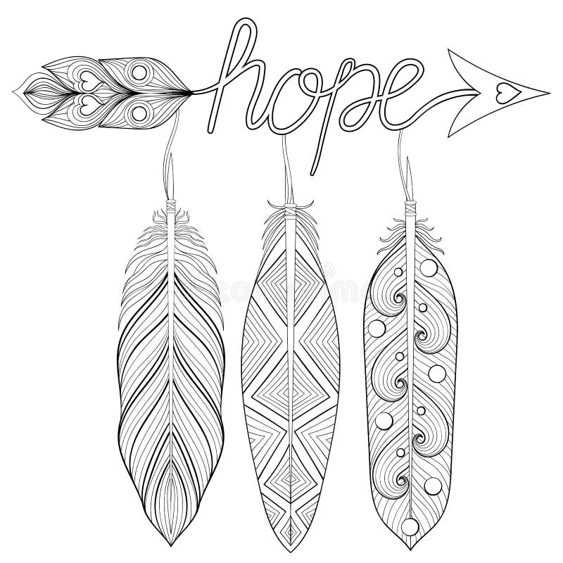 https://thumbs.dreamstime.com/b/bohemian-arrow-hand-drawn-amulet-letters-hope-feathe-feather-decorative-arrows-adult-coloring-pages-ethnic-patterned-78422057.jpg