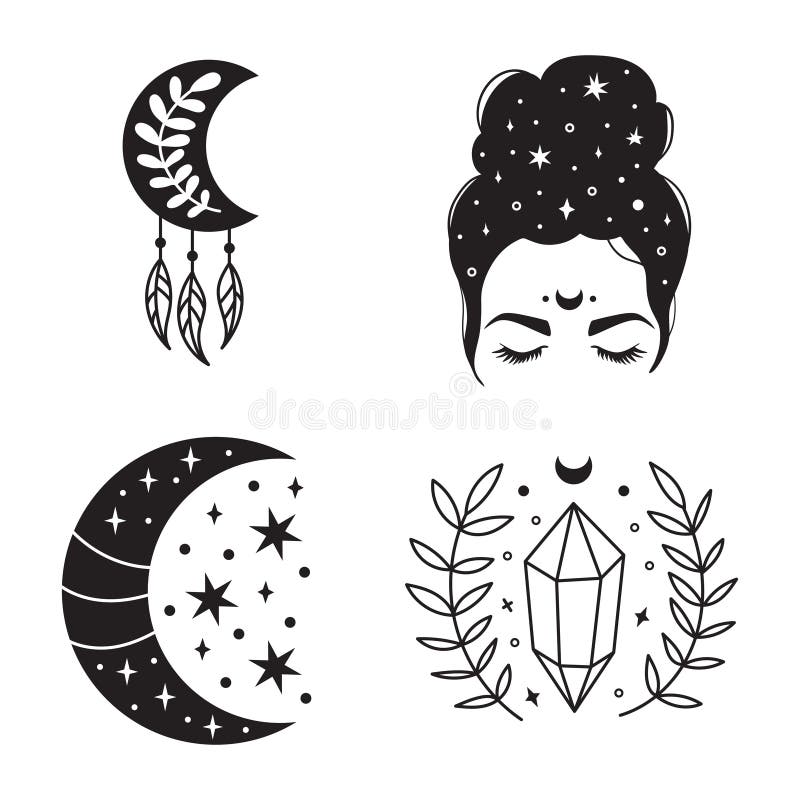 Bohemian Illustration Celestial Vintage Design Sun With Face Stylized Drawing Tarot Card Mystical Element Stock Vector Illustration Of Antique Tribal