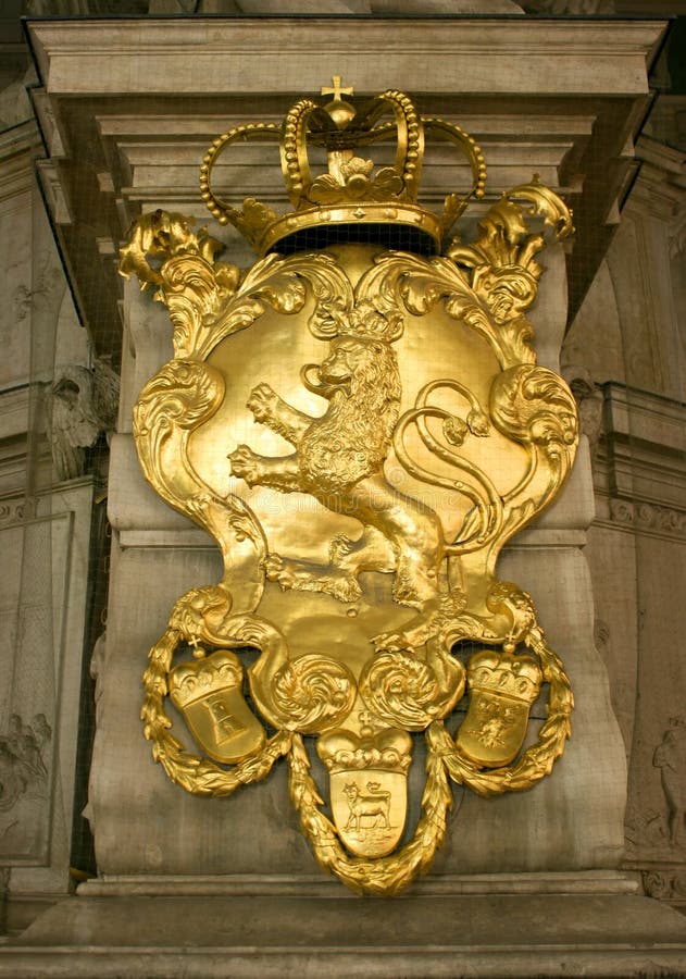 Bohemian lion royalty free stock photography