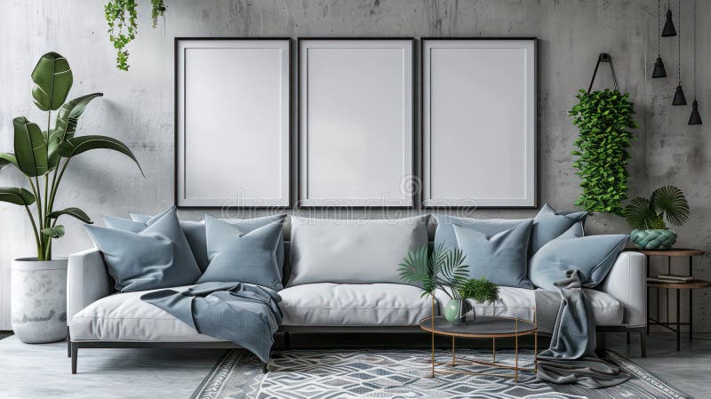 Bohemisk affischram i det moderna vardagsrummet inåt 3d-rendering. Denna 3d gör duschar till ett modernt vardagsrum inåt med en vacker bohemisk affisch som mittpunkt. bildrutan är dekorerad med intrikata mönster och pulserande färger som ger ytan en aning nyans. Det totala estetiska materialet är bohemiskt med en blandning av elektrodeka och mystiska texturer.. den här bilden förmedlar idén om att skapa en unik och personlig livsmiljö som återspeglar personlighet och stil. den bohemiska affischramen är ett utdragsstycke som tillför tecken och charm till rummet så att det känns varmt och bjuder in. den här bilden skulle vara perfekt för inomhusdesign eller hemmabaserade projekt.
