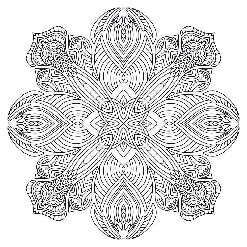 Mandala Tattoo Design Template Vector Illustratie Illustration Of Meditatie Mooi 80930262