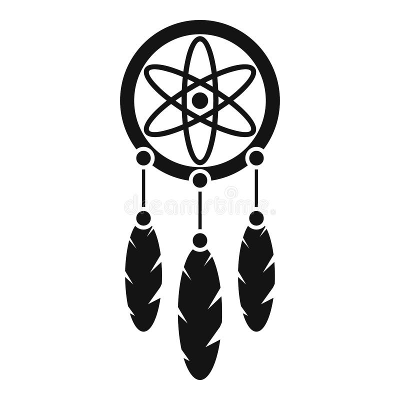 Native dream catcher icon outline vector. Aztec feather 15205213