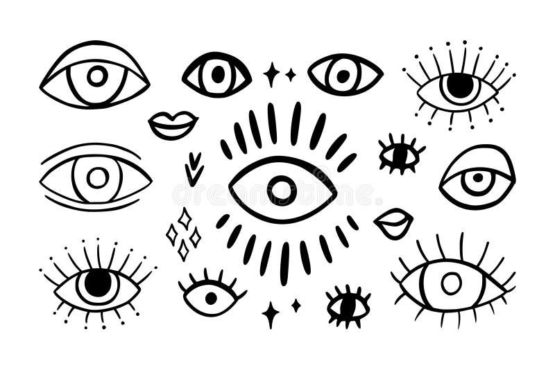 Evil Female Eye Sketch Stock Illustrations – 57 Evil Female Eye Sketch ...