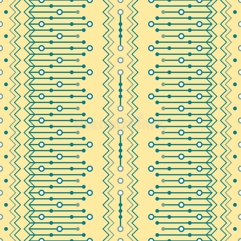 Boho modny bezszwowy geometryczny druk royalty ilustracja Boho modny bezszwowy geometryczny druk royalty ilustracja
