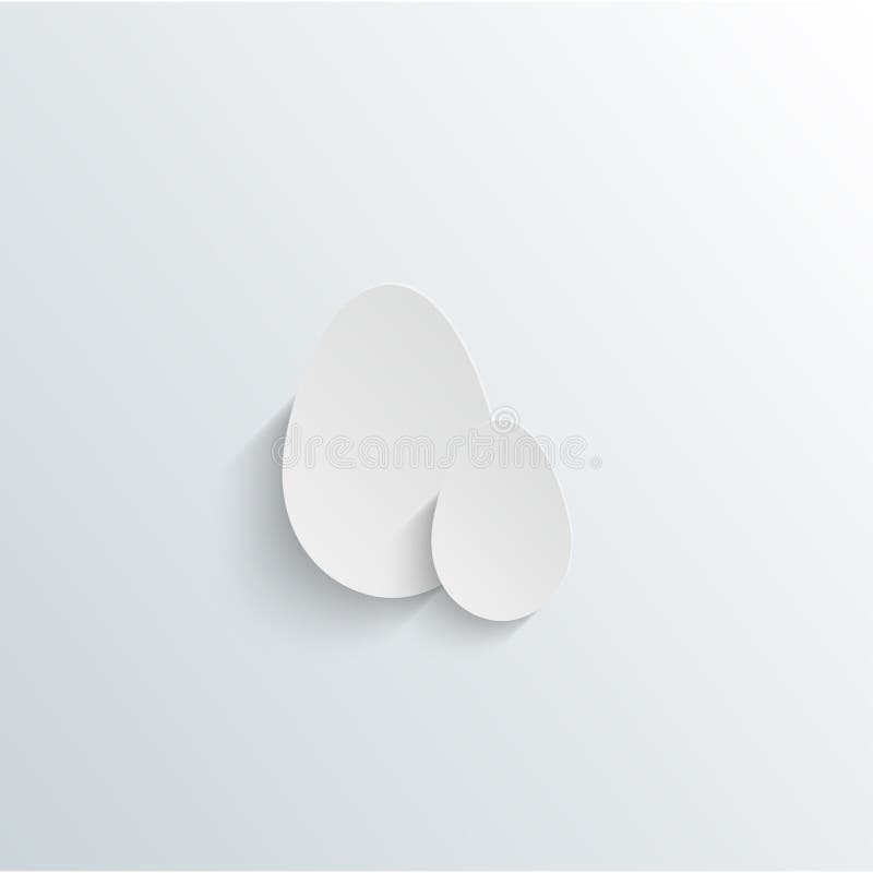 Boiled chicken egg cut in half. stock illustration