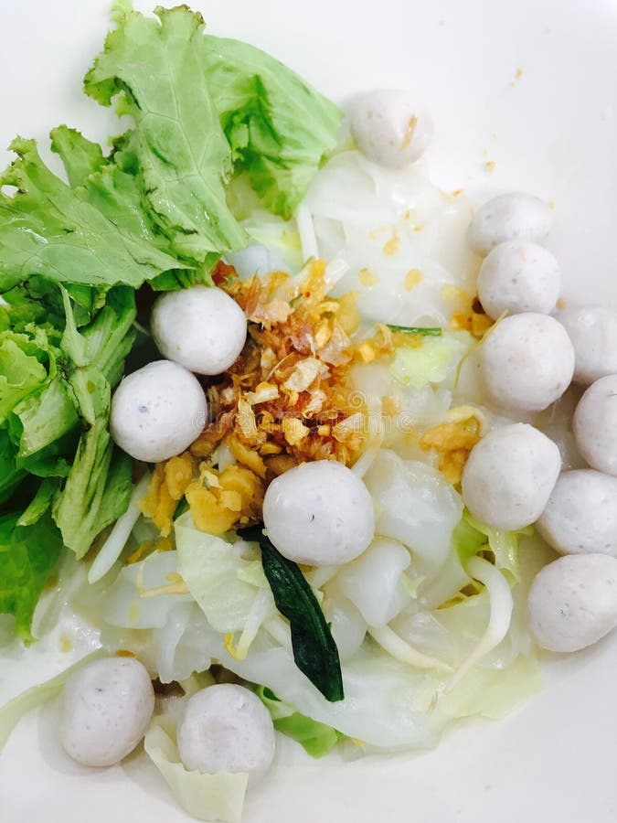 Boiled Fish Ball with Vegetables Stock Photo Image of chicken, pork