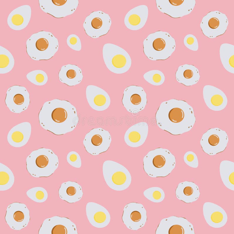 Seamless pattern with eggs. stock illustration