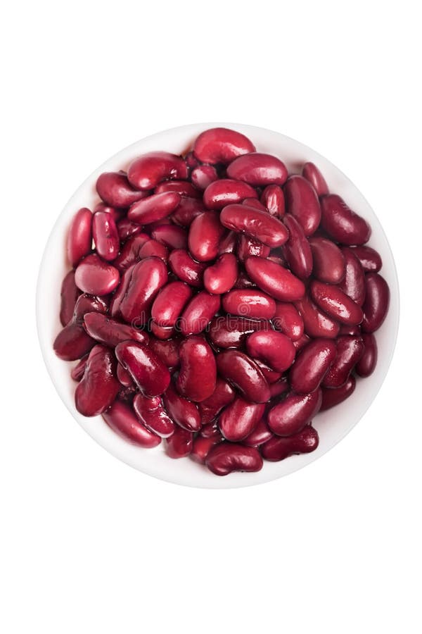 Boiled Red Kidney Beans in Bowl Closeup Horizontal Top View Stock Image Image of natural